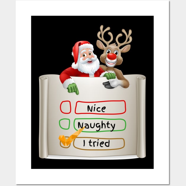 Christmas Quiz Wall Art by Tee Trendz